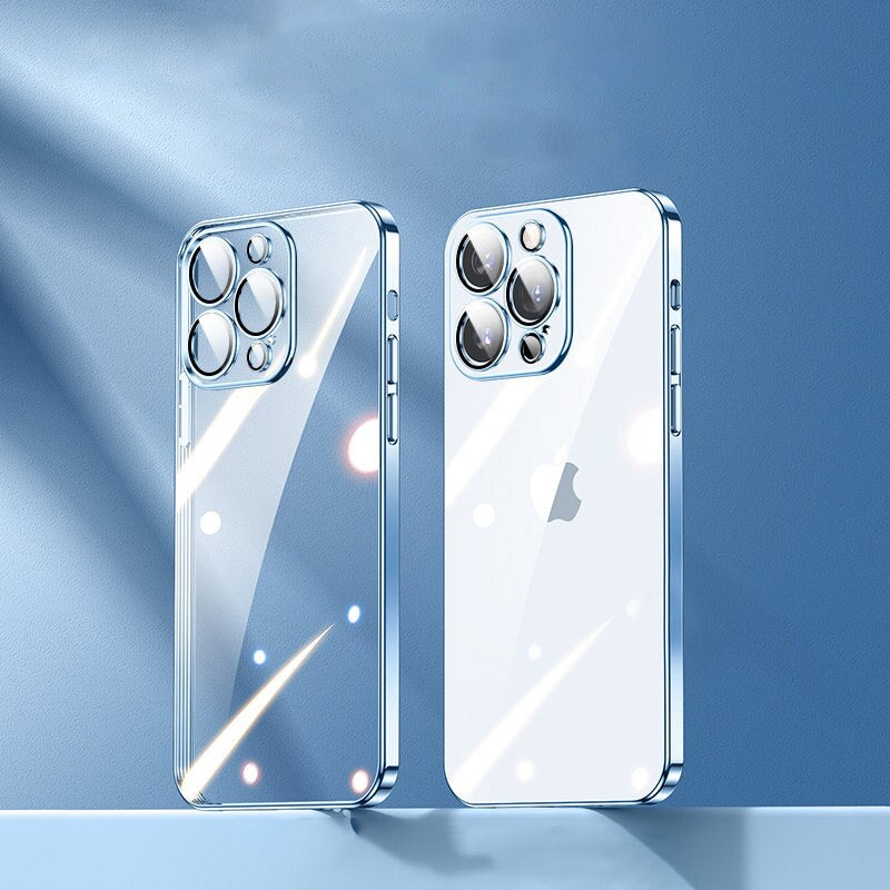 iPhone 15 Series Transparent Plating Camera Protection Case