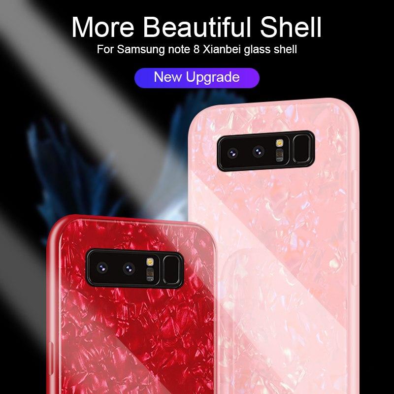 Galaxy Note 8 Dream Shell Series Textured Marble Case