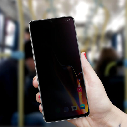 OnePlus 6T Privacy Tempered Glass Screen Protector [Anti-Spy Glass]