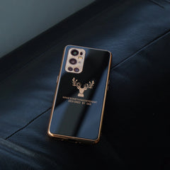 OnePlus Series Electroplating Reindeer Pattern Glass Case