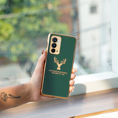 OnePlus 9RT Electroplating Reindeer Pattern Glass Case