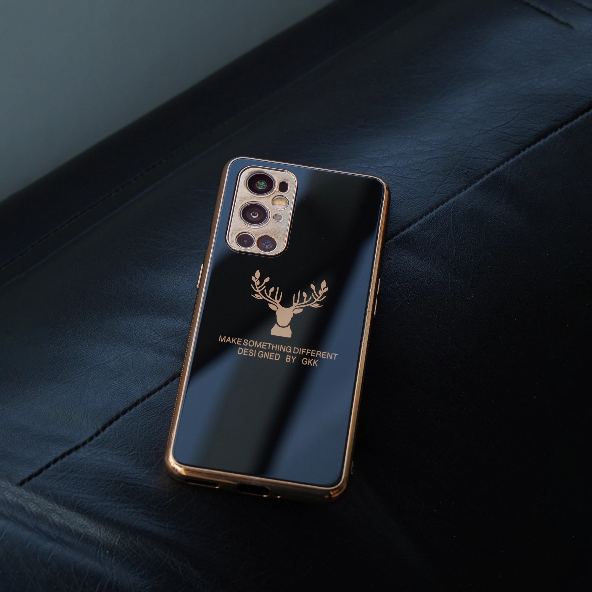 OnePlus 9RT Electroplating Reindeer Pattern Glass Case