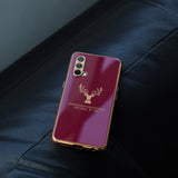 OnePlus Nord CE (3 in 1) Electroplating Reindeer Glass Case+ Tempered Glass + Camera Lens Protector