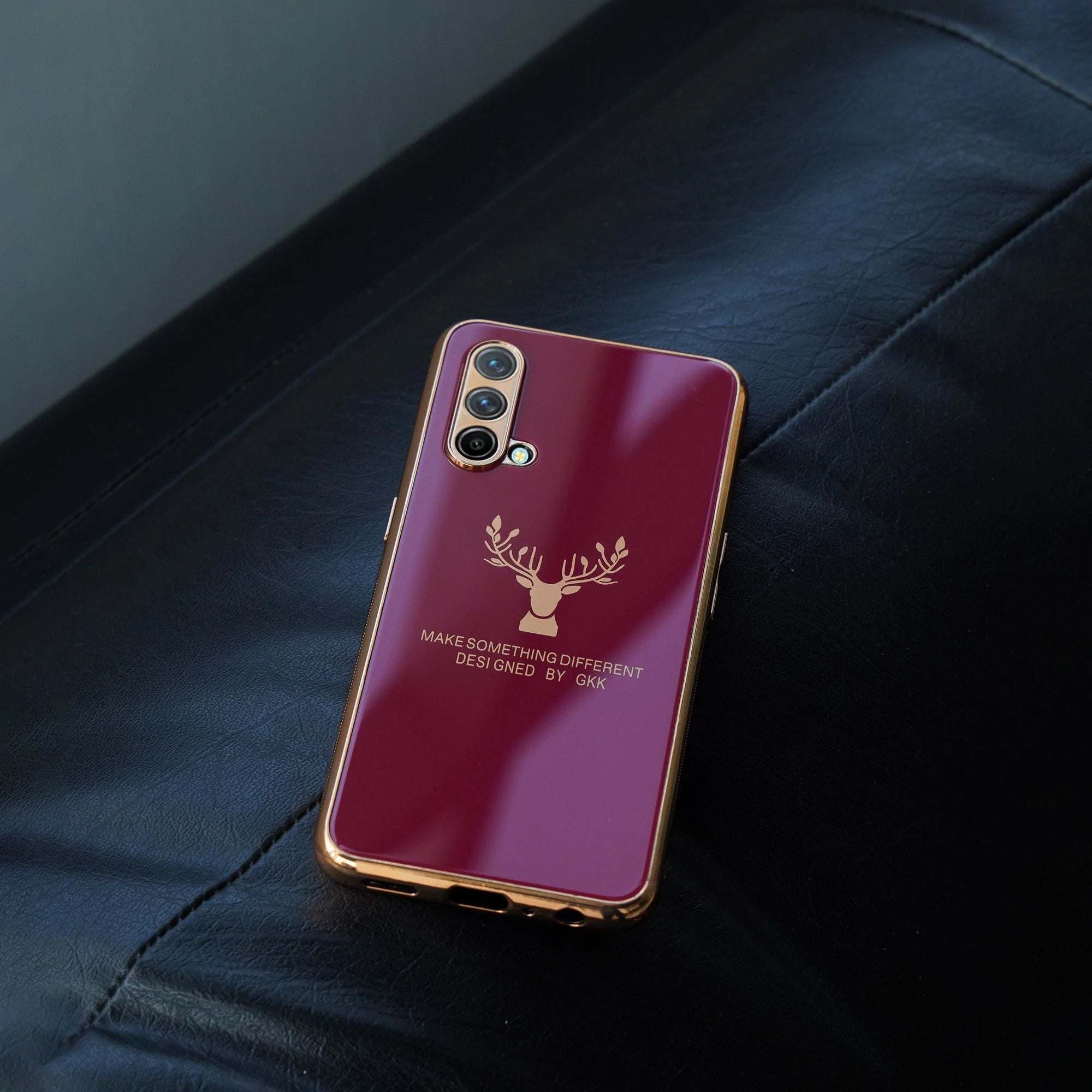 OnePlus Series Electroplating Reindeer Pattern Glass Case