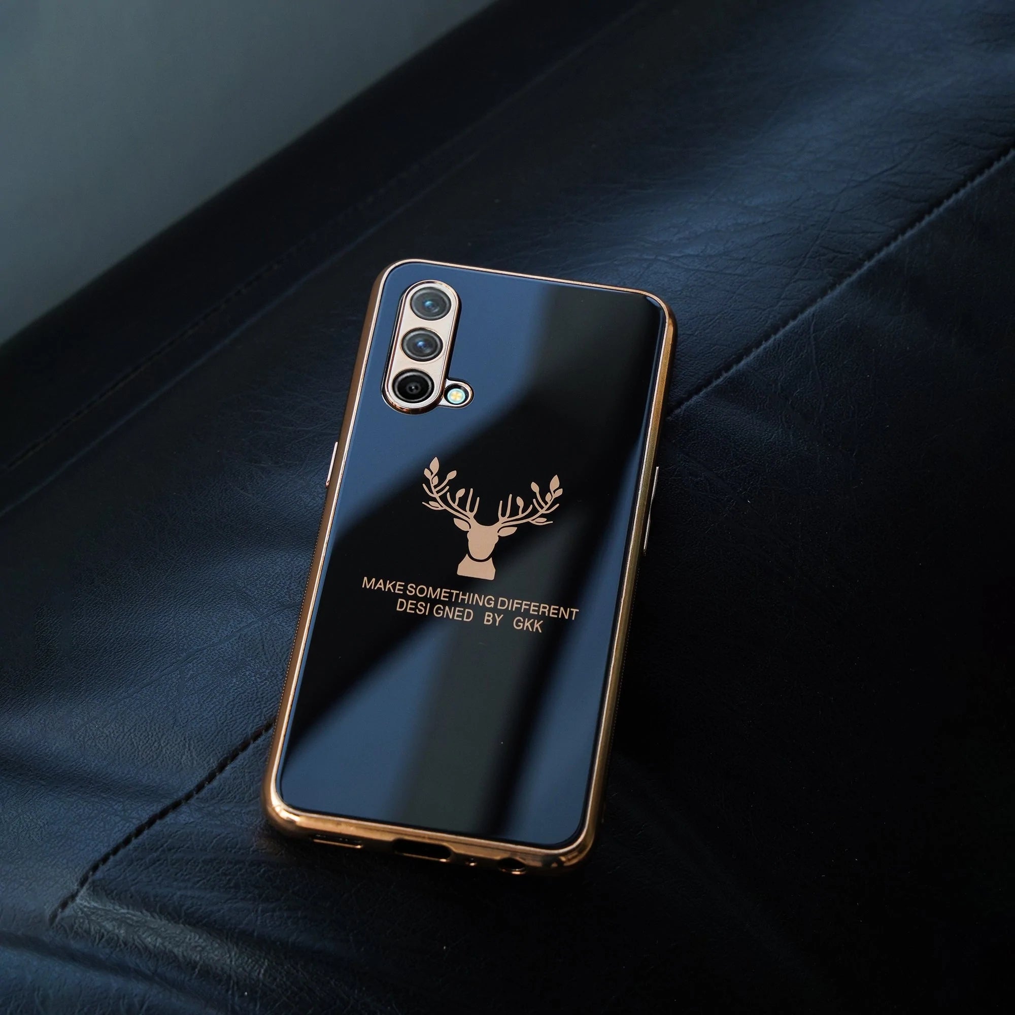 OnePlus Series Electroplating Reindeer Pattern Glass Case