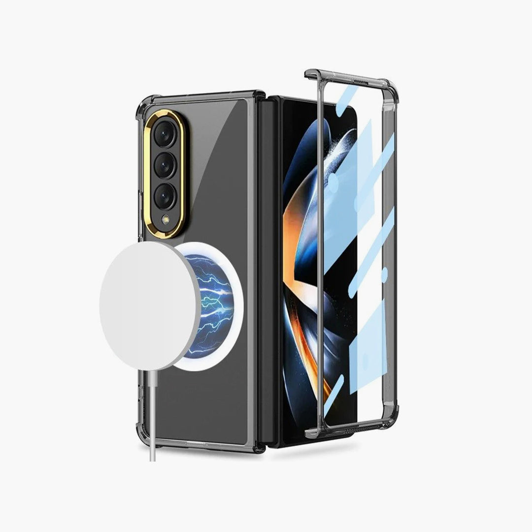 Galaxy Z Fold4 CrystalMag Embedded Metal Ring Case