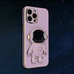 iPhone 14 Series Luxurious Astronaut Bracket Case