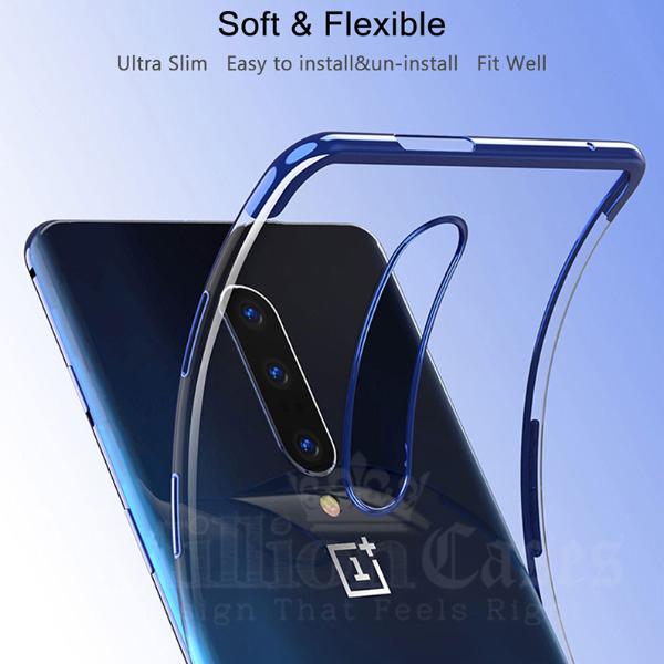 OnePlus 7 Pro Electroplating Silicone Transparent Glitter Case