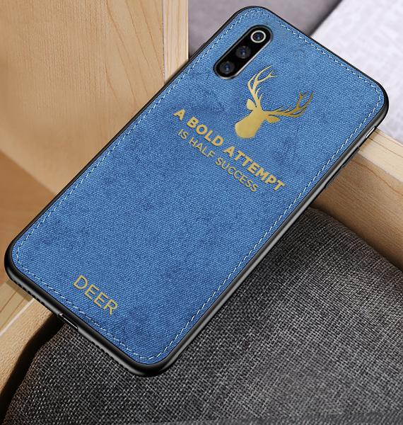 Galaxy A50 Luxury Gold Textured Deer Pattern Soft Case