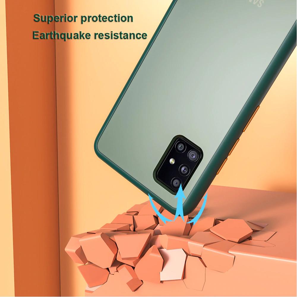 Galaxy A71 Luxury Shockproof Matte Finish Case