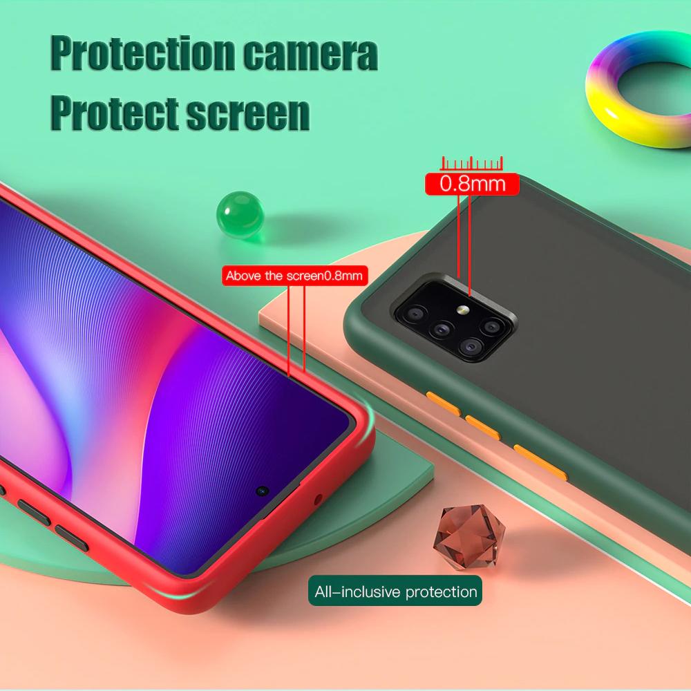 Galaxy A71 Luxury Shockproof Matte Finish Case