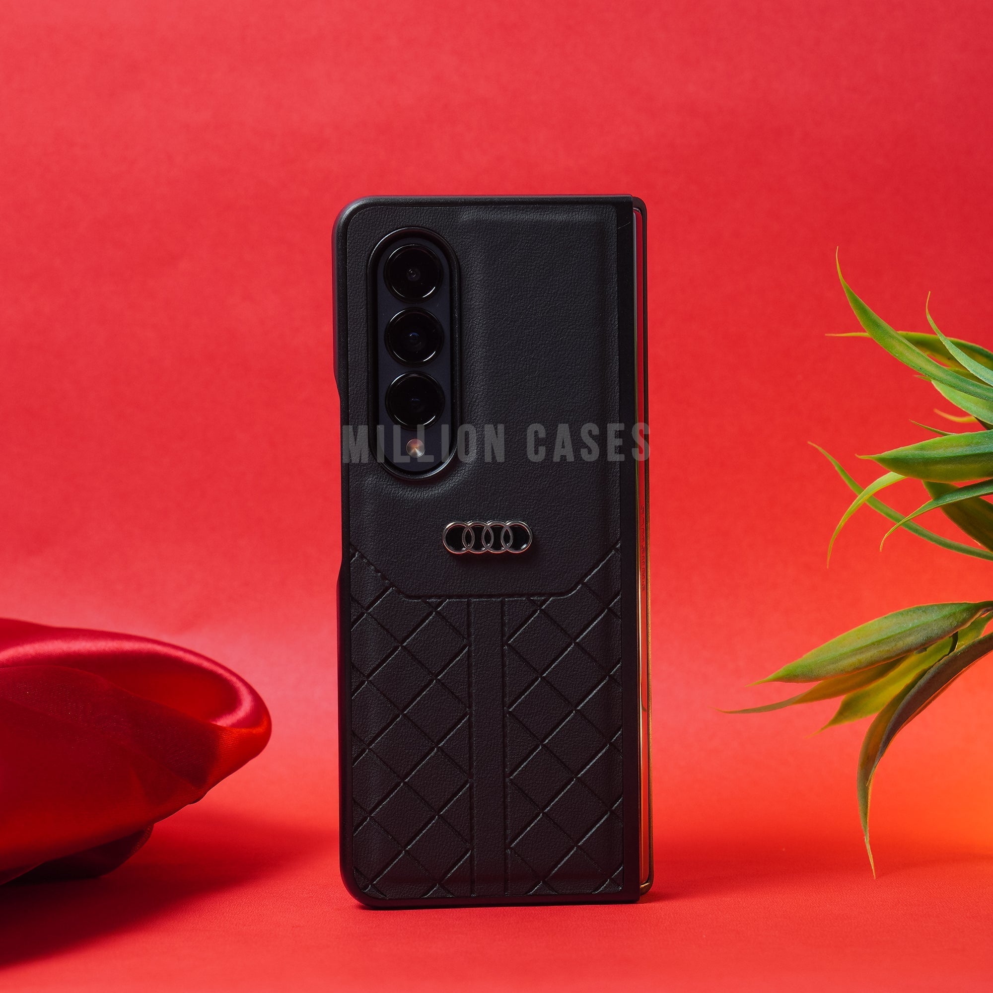 Galaxy Z Fold3 Audi Logo Pattern Case