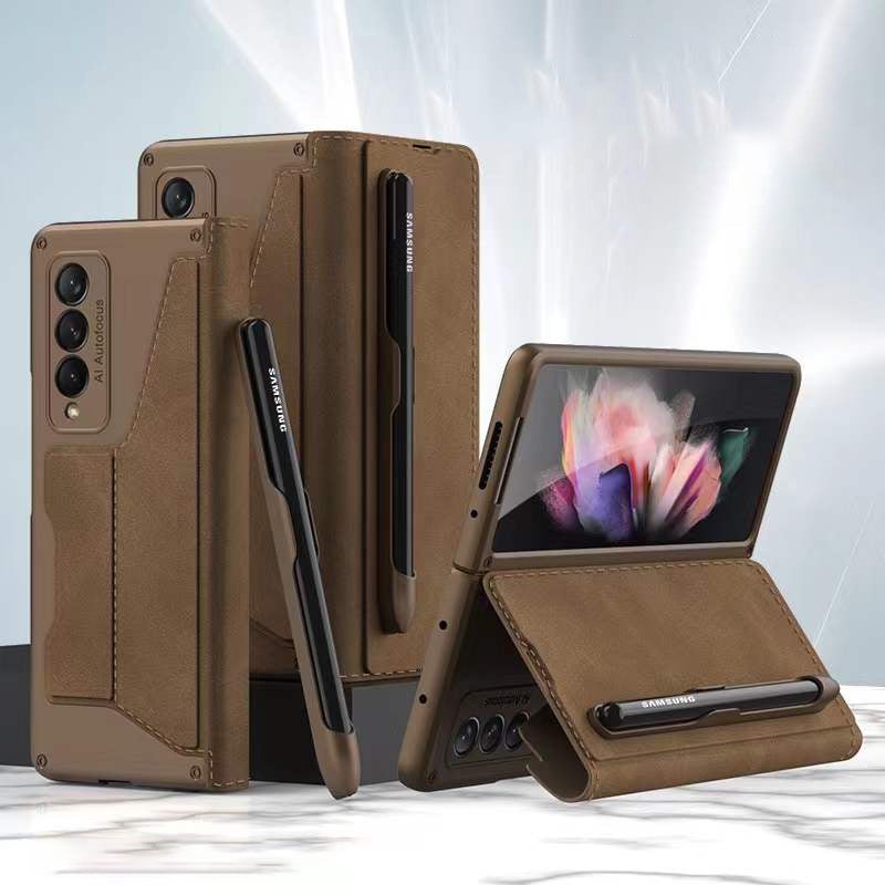 Galaxy Z Fold3 Luxury Pen Stand Case