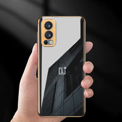 OnePlus 10 Series Glossy Gold Edge Back Logo Case