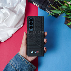 Galaxy Z Fold3 BMW Cube Pattern Design Case