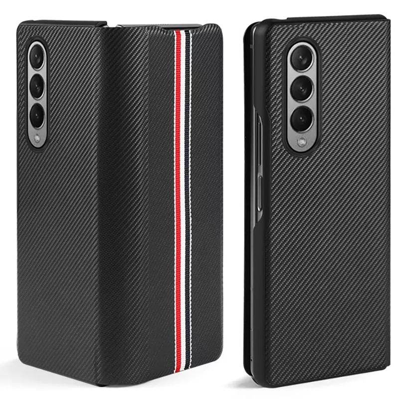 Galaxy Z Fold3 Luxury Leather Foldable Flip Case