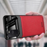 Galaxy S Series Sleek Slim Leather Glass Case