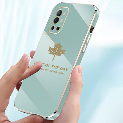 OnePlus 9R Electroplating Mapple Leaf Soft Case