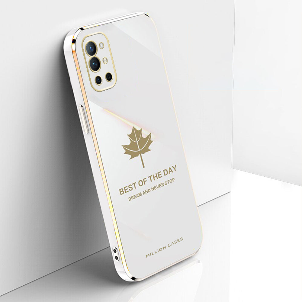 OnePlus 9R Electroplating Mapple Leaf Soft Case