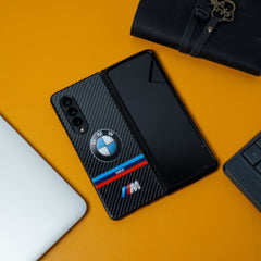 Galaxy Z Fold3 Luxurious Carbon Fiber Glass Case