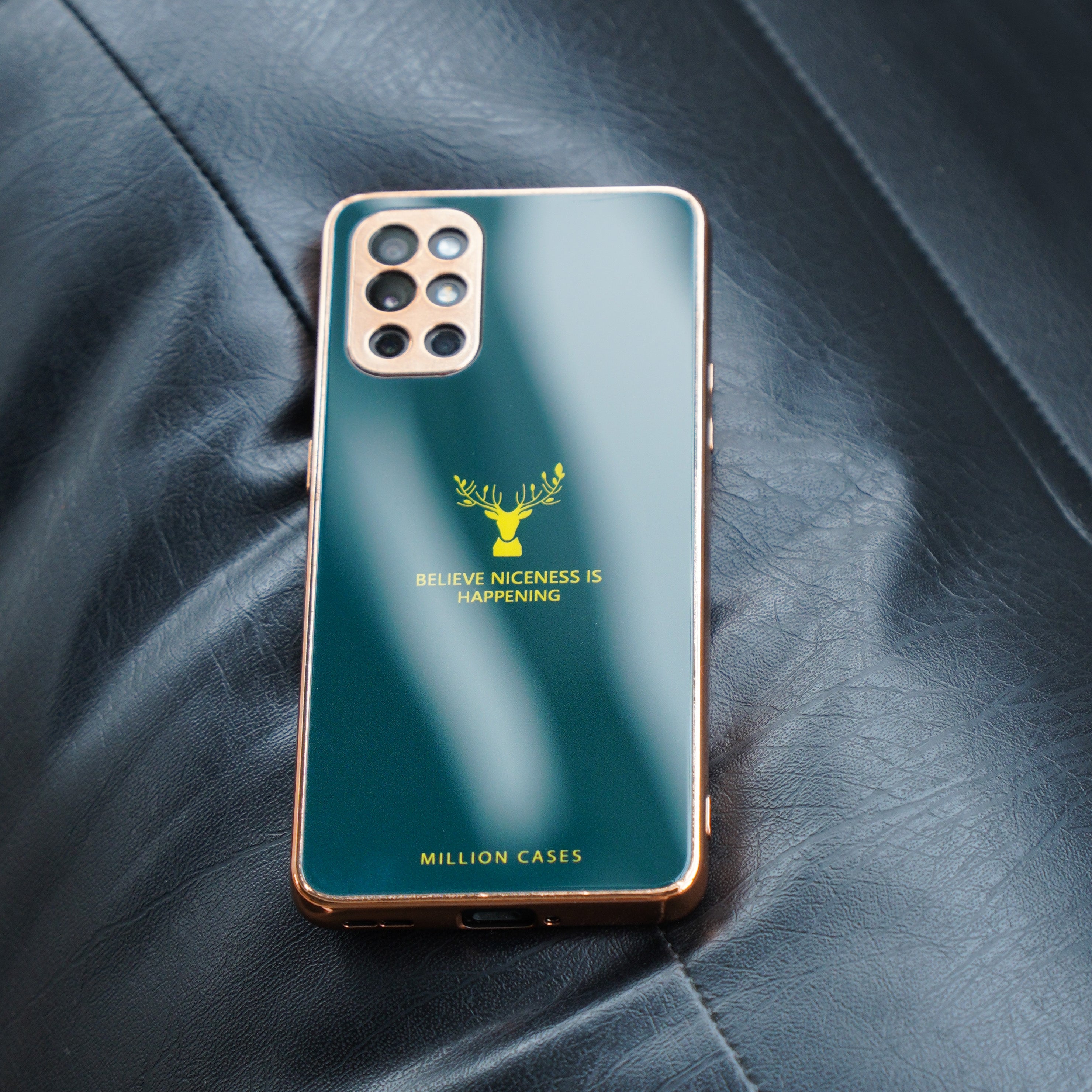 OnePlus 8T  Electroplating Reindeer Pattern Glass Case