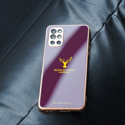 OnePlus 9R Electroplating Reindeer Pattern Glass Case