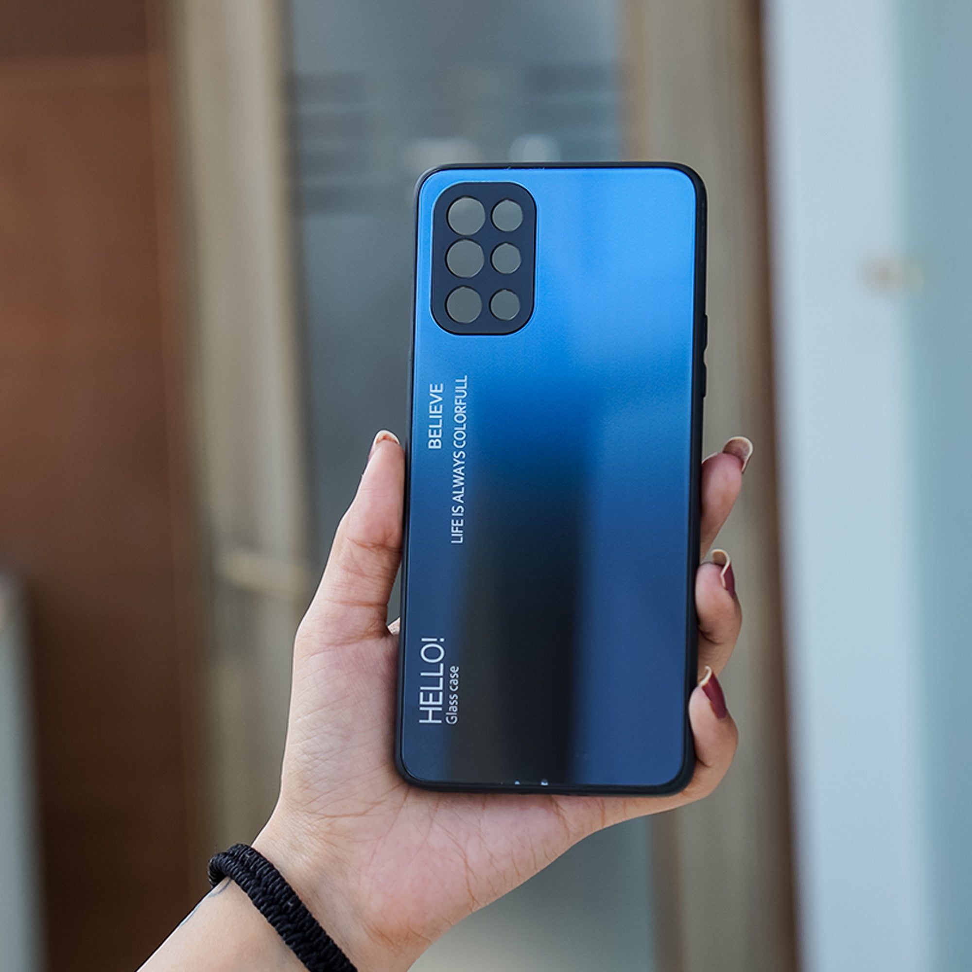 OnePlus 9R Delicate Gradient Slushy Glass Case