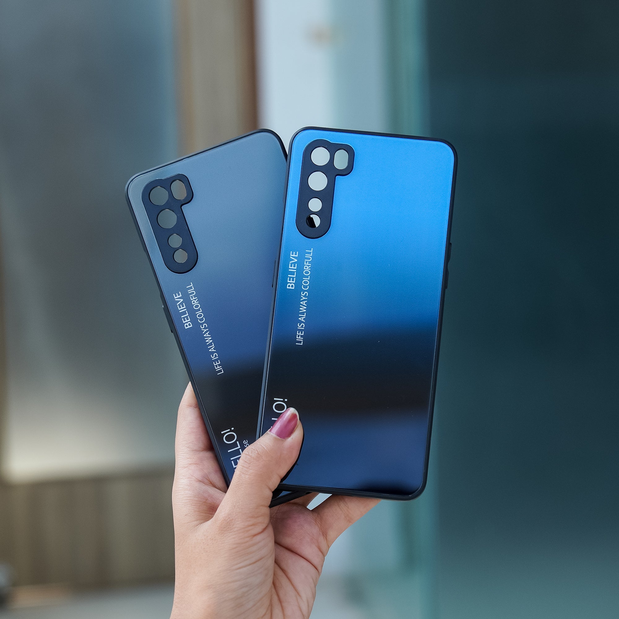 Delicate Gradient Slushy Glass Case - OnePlus