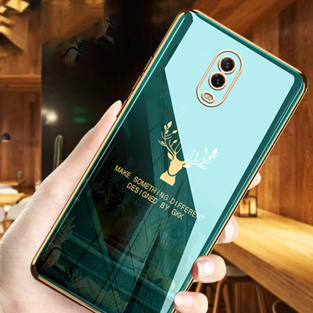 OnePlus 6T Electroplating Reindeer Pattern Glass Case