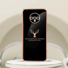 OnePlus 7T Electroplating Reindeer Pattern Glass Case