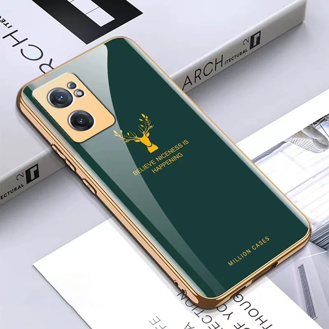 OnePlus Nord CE 2 Deer Electroplating Glass Case