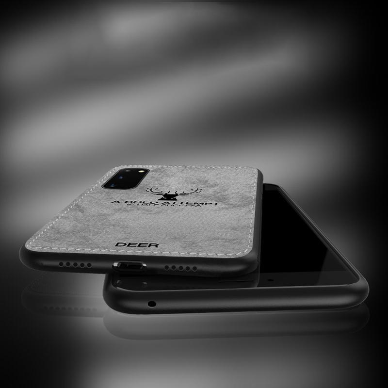 Galaxy S20 (3 in 1 Combo) Deer Case + Tempered Glass + Earphones