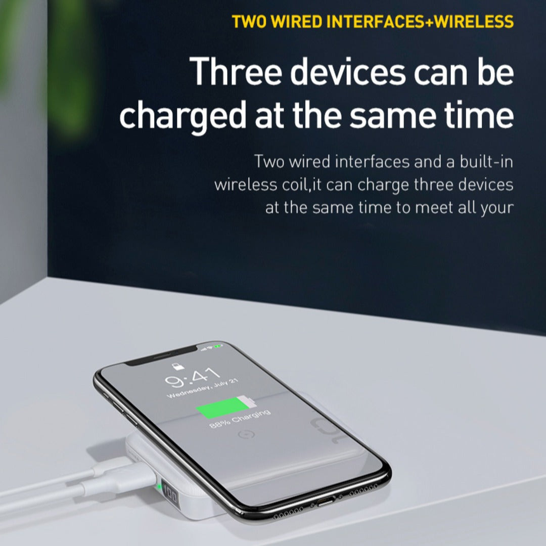 Mini S Bracket 10000 mAh Portable Wireless Charger