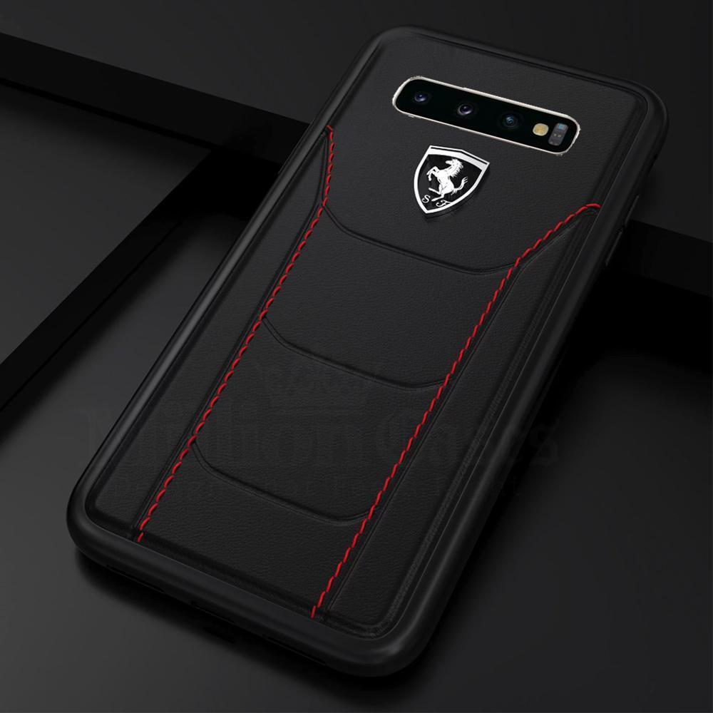 Galaxy Series (2 in 1 Combo)Ferrari Case + Camera Lens Protector