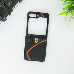 Ferrari® Galaxy Z Flip5 Luxurious Quilted Supercar Case