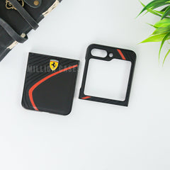 Ferrari® Galaxy Z Flip5 Luxurious Quilted Supercar Case