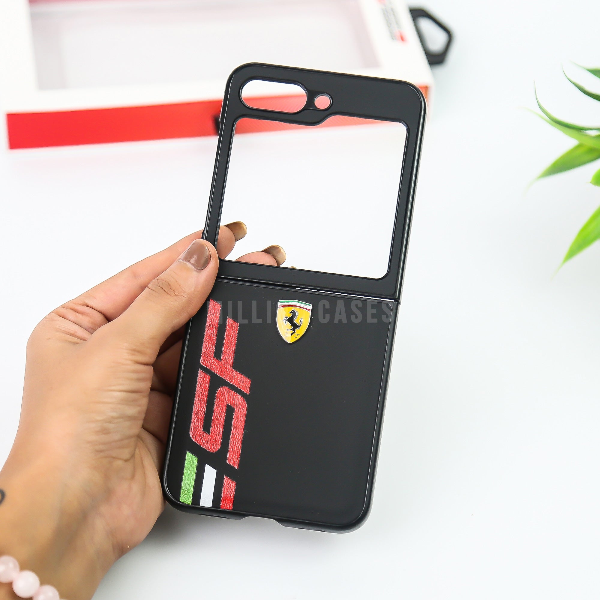 Galaxy Z Series Speed Edition Ferrari Leather Case