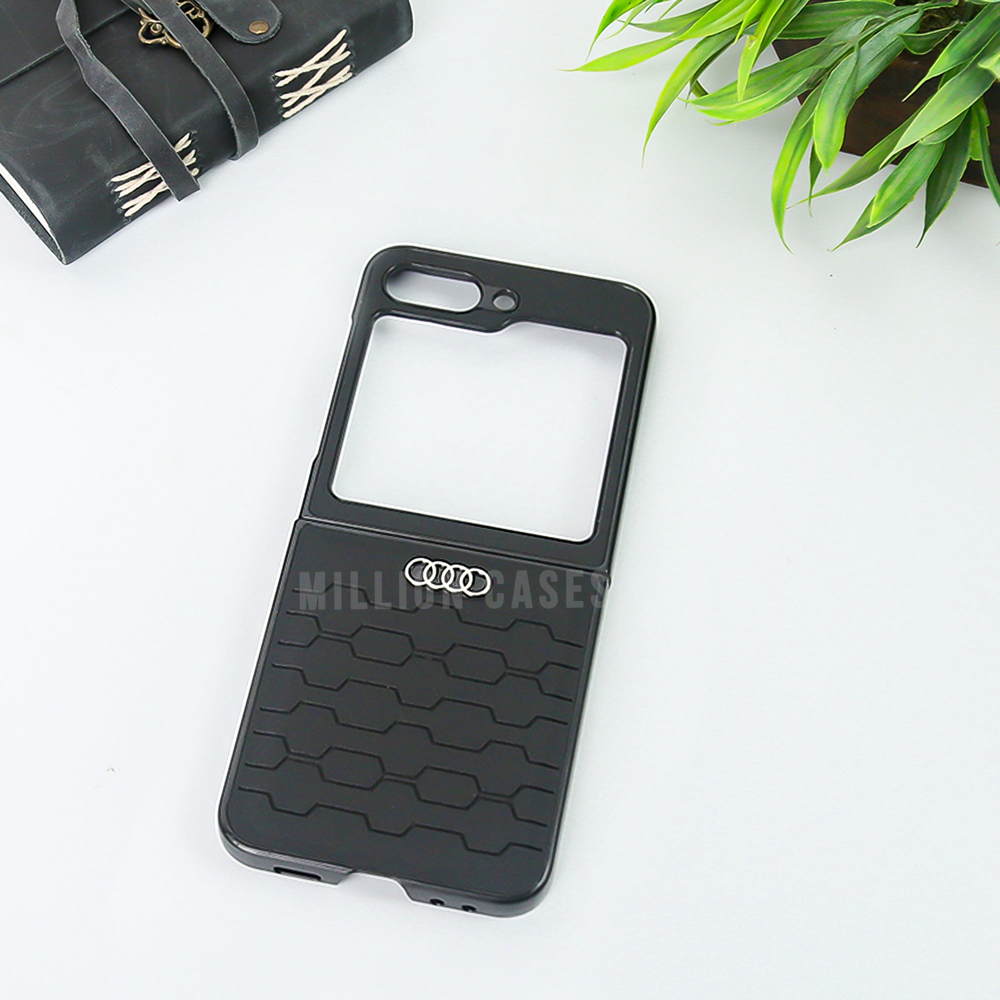 Galaxy Z Flip5 Audi Logo Pattern Case