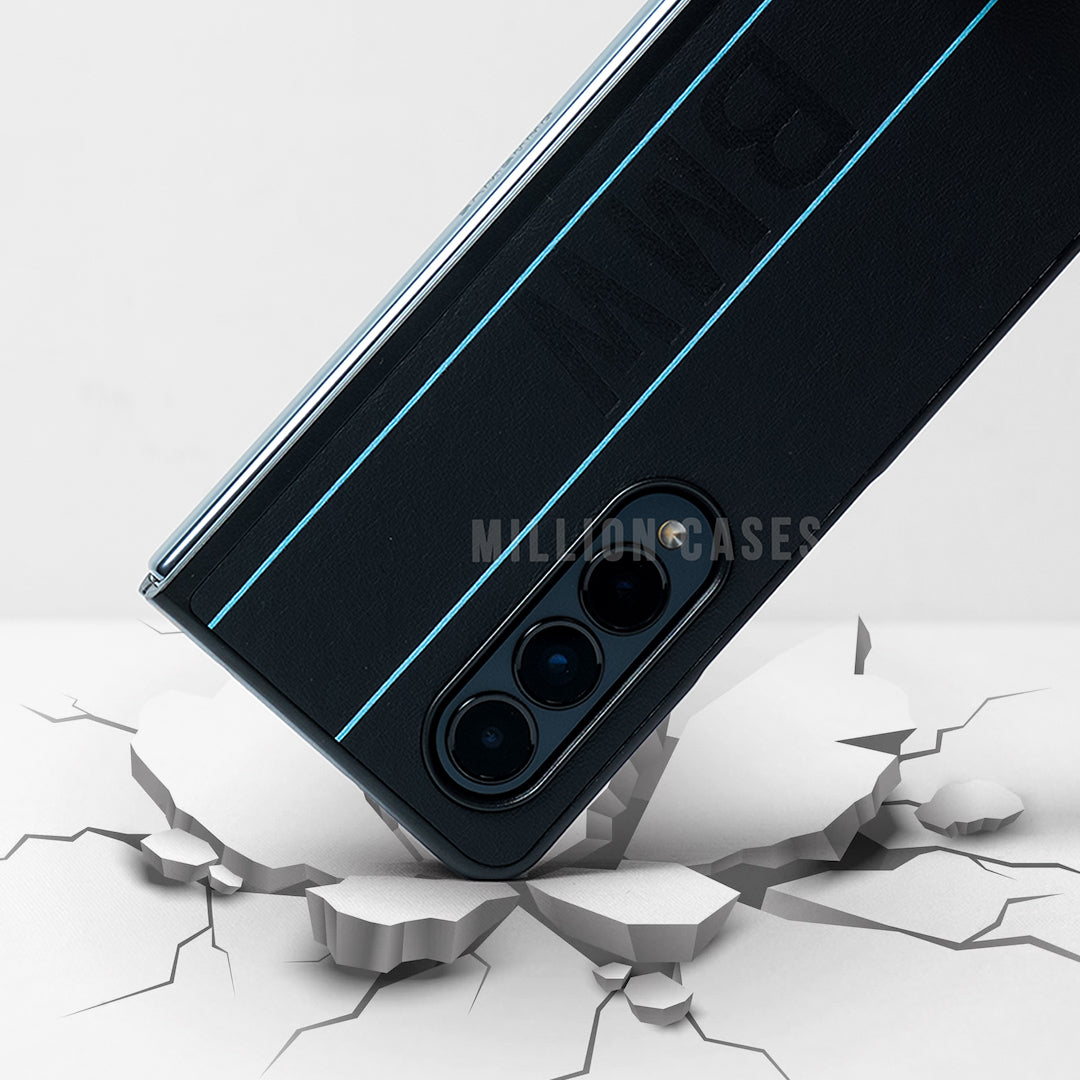 Galaxy Z Fold3 BMW Luxury Logo Stripe Case