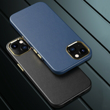 iPhone 13 Series -  Leather Textured Plated Case