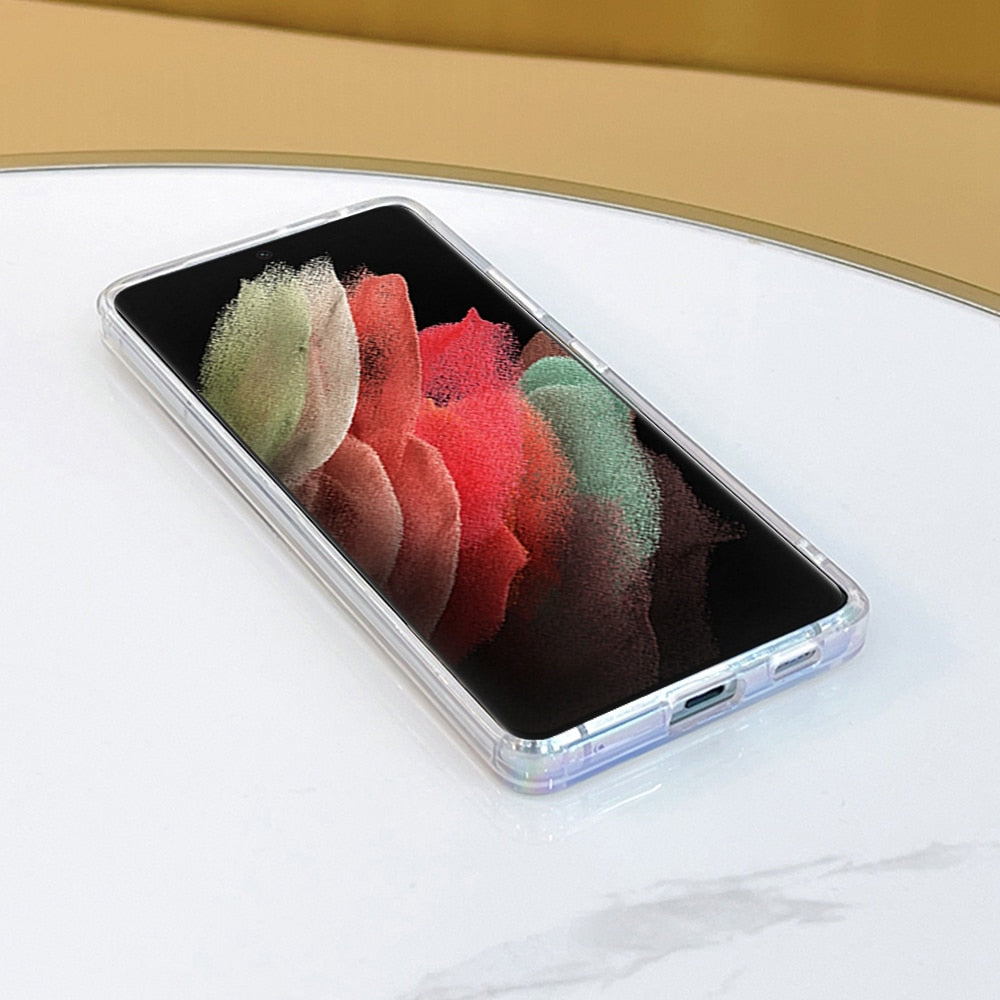 Galaxy S21 Series Gradient Aurora Clear Case