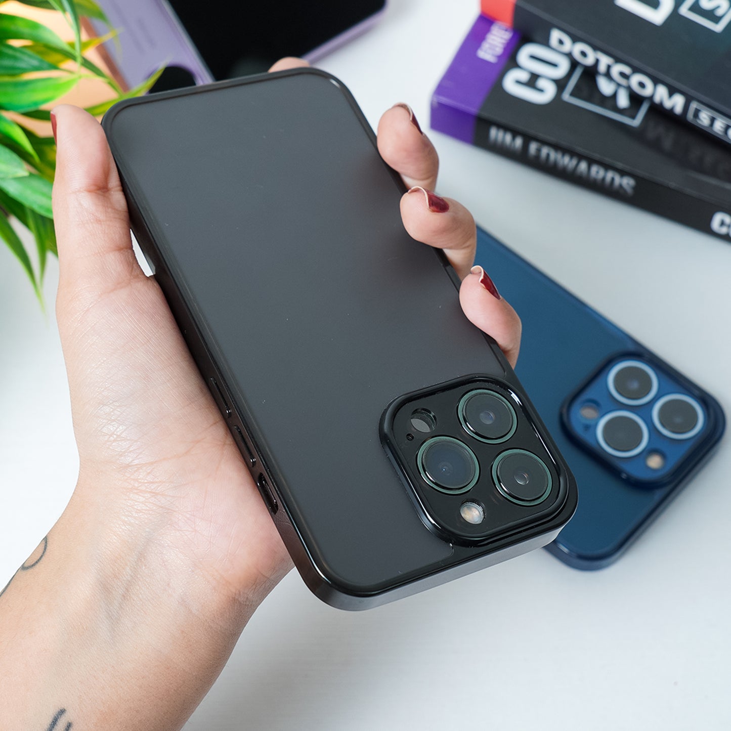 iPhone 13 Pro Frosted Glass Matte Finish Case