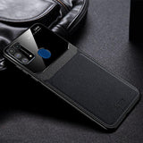 Galaxy M Series Sleek Slim Leather Glass Case