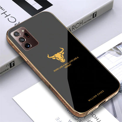 Galaxy Note 20 Ultra Electroplating Bull Pattern Glass Case