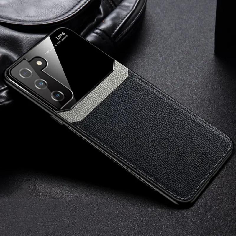 Sleek Slim Leather Glass Case - Samsung