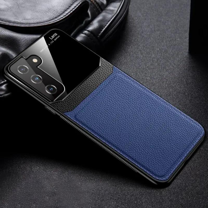 Sleek Slim Leather Glass Case - Samsung