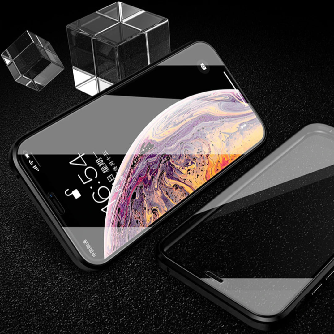 Dual Magnetic Glass Case - iPhone