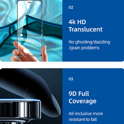 iPhone - Anti Spy Privacy Tempered Glass with Camera Lens Protector