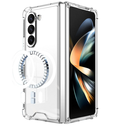 Galaxy Z Fold5 Anti-Knock TPU Transparent MagSafe Case