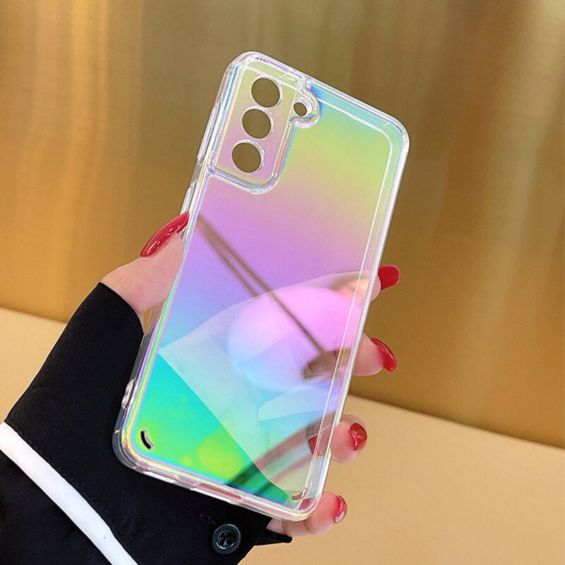 Galaxy S22 Series Gradient Aurora Clear Case